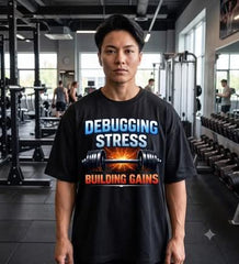 DEBUGGING STRESS BUILDING GAMES t shirt