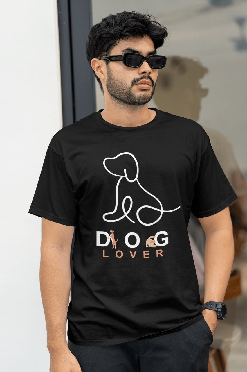 Dog Lover Black T Shirt
