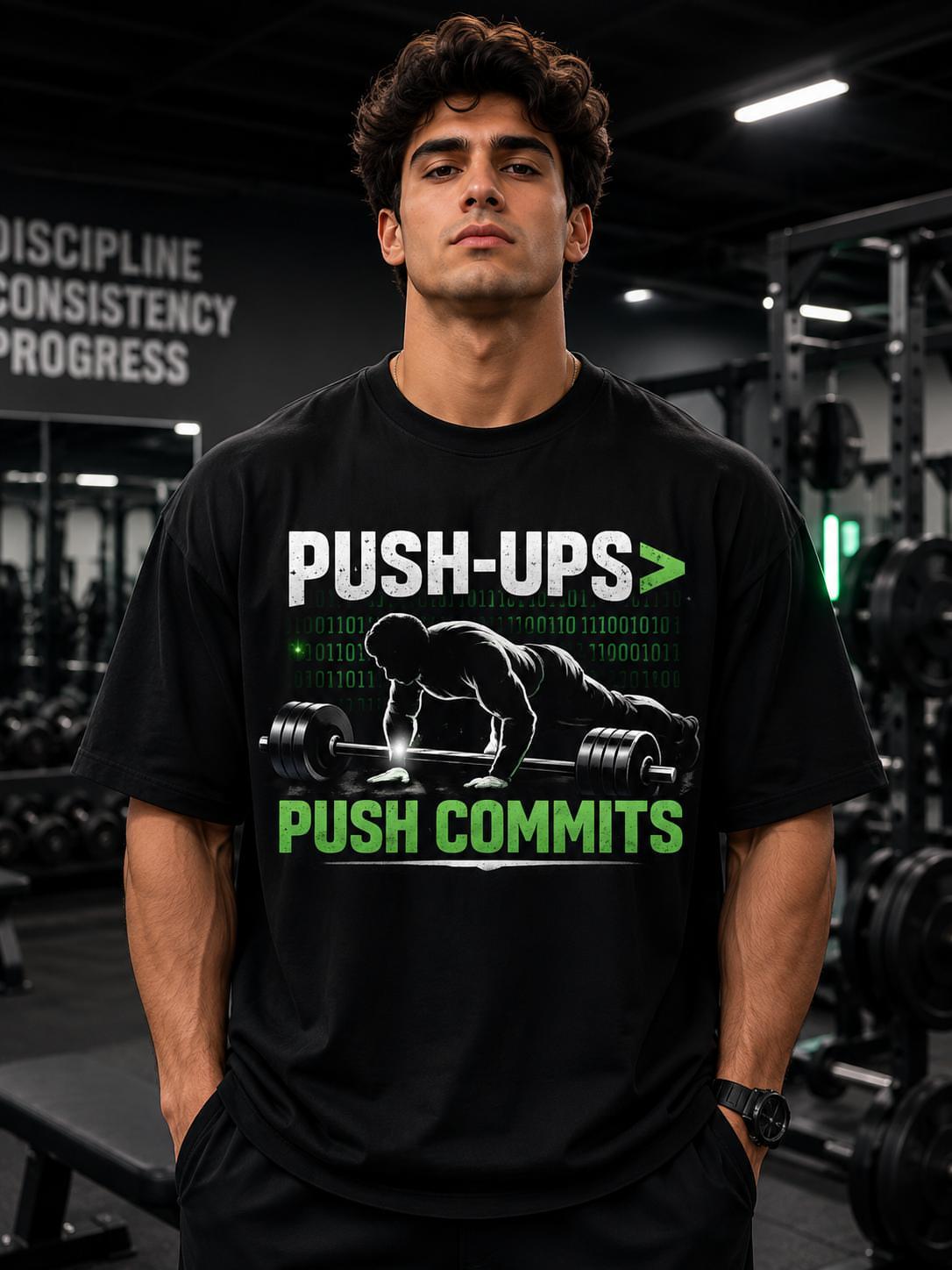 Push-Ups > Push Commits Oversized T-Shirt