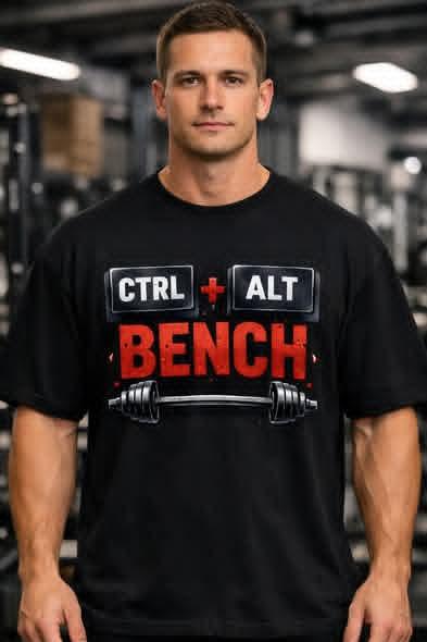 CTRL + ALT + BENCH Oversized Gym T-Shirt